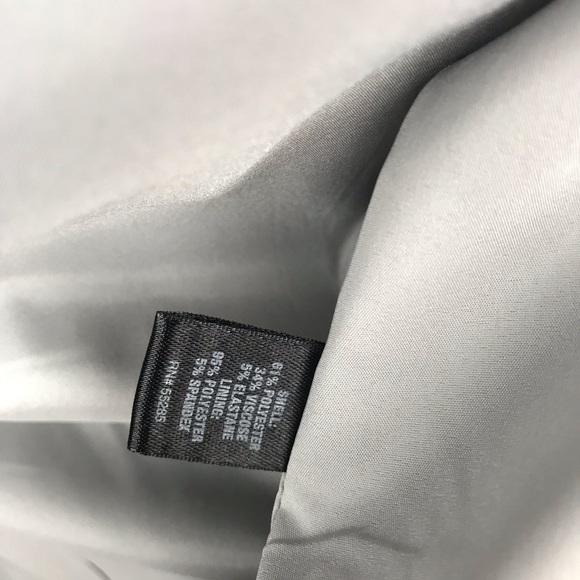 EXPRESS DESIGN STUDIO Gray Pinstripe Blazer Jacket - Picture 8 of 8